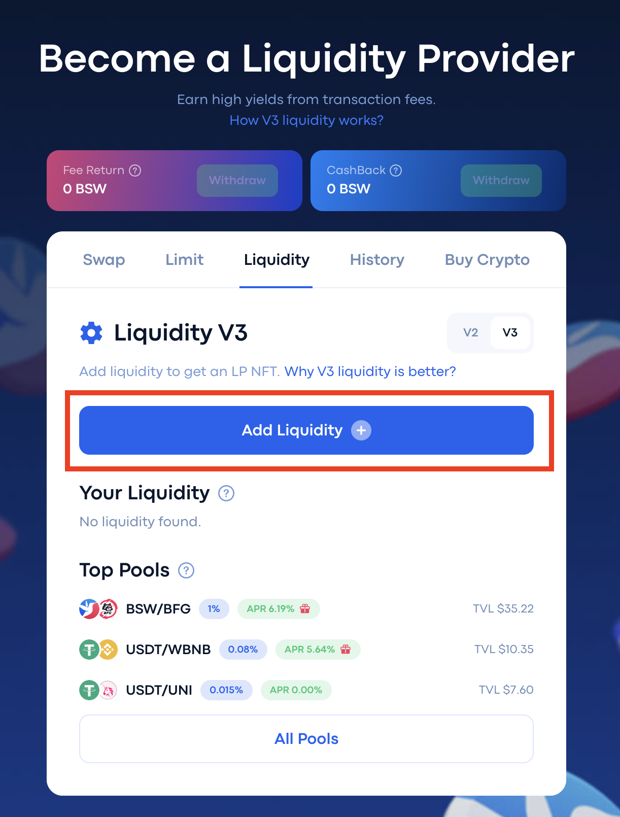 Liquidity Provision on Biswap V3 | Biswap Blog